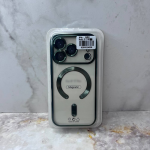 Силиконовый чехол для Samsung Galaxy A07 прозрачный в сеточку, с защитой, magsafe, в блистере, №5