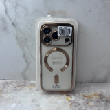 Силиконовый чехол для Samsung Galaxy A07 прозрачный в сеточку, с защитой, magsafe, в блистере, №7