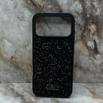 Чехол SW для Samsung Galaxy A27 поверхность из страз, силиконовый борт и окантовка камеры, черный
