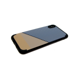 Силиконовый чехол для Iphone 6/6S Полоска серая, черно-коричневый