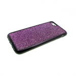Силиконовый чехол Huawei Honor 6X ткань с люрексом, фиолетовый