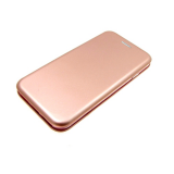 Чехол-книга пластиковый для Iphone 6 Plus с магнитом, глянцевый розовое-золото