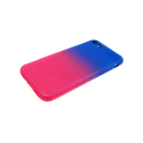 Силиконовый чехол для Samsung J600F Galaxy J6 2018 Глянец с переходом без лого сине-красный