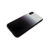 Чехол для Xiaomi Redmi Note 5A пластик с переходом без лого, силиконовые борты, черная
