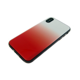 Чехол для Samsung J600F Galaxy J6 2018 пластик с переходом без лого, силиконовые борты, красная