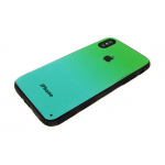 Чехол для Xiaomi Redmi Note 5A пластик с переходом без лого, силиконовые борты, зеленая