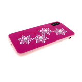 Чехол для Iphone 7/8 жемчуг, звезды из страз, розовая