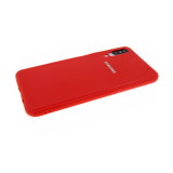 Силиконовый чехол для Samsung G8870 Galaxy A8s глянц с ребристыми вставками на бампере, красный