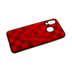 Силиконовый чехол для Samsung Galaxy A80 под кожу, шахматная доска V, красный
