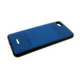 Чехол для Samsung Galaxy A70 PULOKA, клетка cверху и внизу, синяя