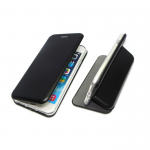 Чехол-книга Fashion Case для Samsung Galaxy A72 с силиконовым основанием и магнитом, черный