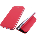 Чехол-книга Fashion Case для Xiaomi Redmi Note 10 Lite с силиконовым основанием и магнитом, красный