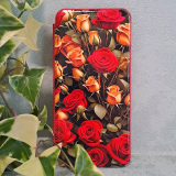 Чехол-книга Fashion Case для Tecno Pova 6/6 Pro 5G, принт, красные и желтые розы, красный