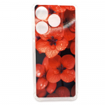 Силиконовый чехол с усиленными углами для SPARK 10C, принт, красные цветы