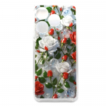 Силиконовый чехол с усиленными углами для SPARK 10C, принт, красные и белые розы