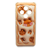 Силиконовый чехол для Tecno Spark 30C, антишок, красочный принт, 3D эффект, печенки