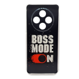 Силиконовый чехол для Tecno Spark 30C, антишок, красочный принт, boss mode on