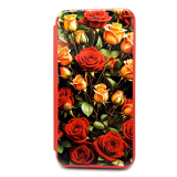 Чехол-книга Fashion Case для Xiaomi Redmi 7, красочный принт, красные и желтые розы, красный