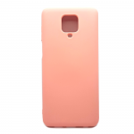 Силиконовый чехол для Xiaomi Redmi Note 9 Pro Max Silicone case High-end TPU Case, розовый