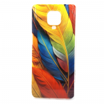 Силиконовый чехол для Xiaomi Redmi Note 9/ 9S/ 9 Pro, красочный принт, цветные перья