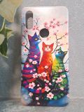 Силиконовый чехол для Xiaomi Redmi 7, красочный принт, три разноцветных кота