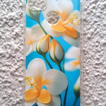 Силиконовый чехол для Xiaomi Redmi 9C, антишок, красочный принт, бело-желтые цветы на голубом