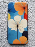 Чехол-книга Fashion Case для Xiaomi Redmi 9C, принт, цветок пять лепестков, изумрудный