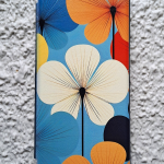 Чехол-книга Fashion Case для Xiaomi Redmi 9C, принт, цветок пять лепестков, изумрудный