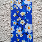 Силиконовый чехол для Xiaomi Redmi Note 10/10S/POCO M5S, антишок, принт, белые цветы на синем
