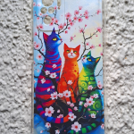 Силиконовый чехол для Xiaomi Redmi Note 10/10S/POCO M5S, антишок, принт, три разноцветных кота