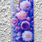 Силиконовый чехол для Xiaomi Redmi Note 11S, красочный принт, голубые сиреневые и белые цветы
