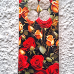 Силиконовый чехол для Xiaomi Redmi Note 14 Pro 4G, антишок, красочный принт, красные и желтые розы