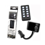 FM-трансмиттер без бренда, FM-583 BT, Bluetooth, 1 USB, microSD, дисплей, кнопка, пульт, цвет: чёрны