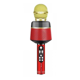 Караоке микрофон Орбита OT-ERM10 Красный RGB (Bluetooth, динамики, USB)