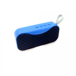 Аудиоколонка BS-115 Bluetooth/TF/FM/USB/mUSB/AUX, синяя