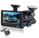 Автомобильный видеорегистратор HD 3 камеры 
