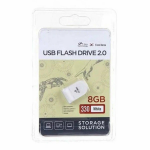 Флеш-накопитель 8Gb OltraMax 330, USB 2.0, пластик, белый