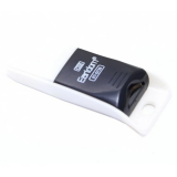 Кардридер Earldom для microSD, ET-OT25, USB 2.0, пластик, цвет: белый, с чёрной вставкой