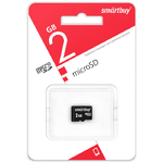 Карта памяти microSDHC 2Gb SmartBuy, без адаптера