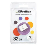 Флеш-накопитель 32Gb OltraMax 70, USB 2.0, пластик, белый