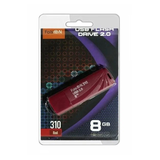 Флеш-накопитель 8Gb FaisON 310, USB 2.0, пластик, красный
