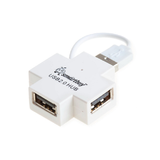 Разветвитель USB HUB 2.0 Хаб Smartbuy 6900, 4 порта, белый (SBHA-6900-W)