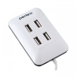Perfeo USB-HUB 4 Port, (PF-VI-H028 White) белый