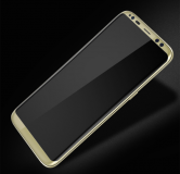 Защитное стекло для Samsung G950 (S8) 4D 100% cтекло на всю поверхность, золотое