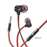 Наушники BOROFONE BM48 Acoustic universal earphones 3.5мм, цвет: черный
