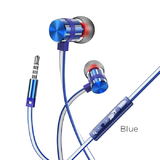 Наушники BOROFONE BM48 Acoustic universal earphones 3.5мм, цвет: синий