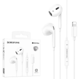 Наушники внутриканальные Borofone BM85, Max, 8 pin, 1.2 м, цвет: белый