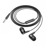 Наушники вакуумные проводные HOCO M97 Enjoy earphones with microphone, цвет: черный