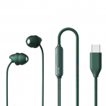 Наушники внутриканальные Remax RM-619a, Type-C, 1.2 м, цвет: зелёный