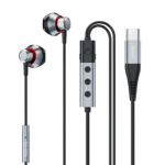 Наушники внутриканальные Remax RM-635a, Wired earphone, Type-C, 1.5 м, цвет: черный